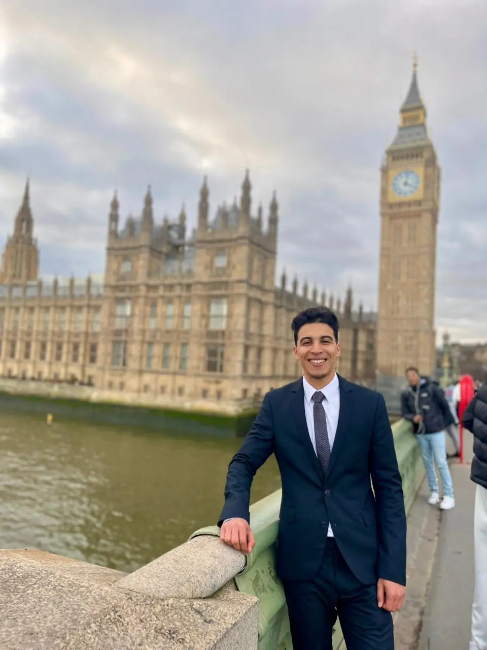 Mohamed Ait Bahadou at Big Ben, London - UK-trained Tourism Industry Professional